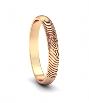 Кольцо с отпечатком пальца (Мод.101)